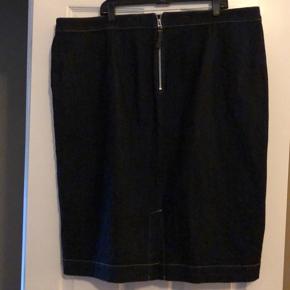 Eloquii denim skirt.